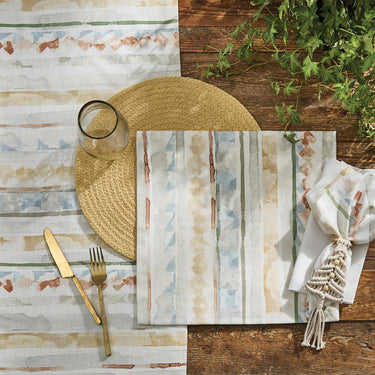 Everly Stripe Napkin Set of 12 Park Designs - The Fox Decor